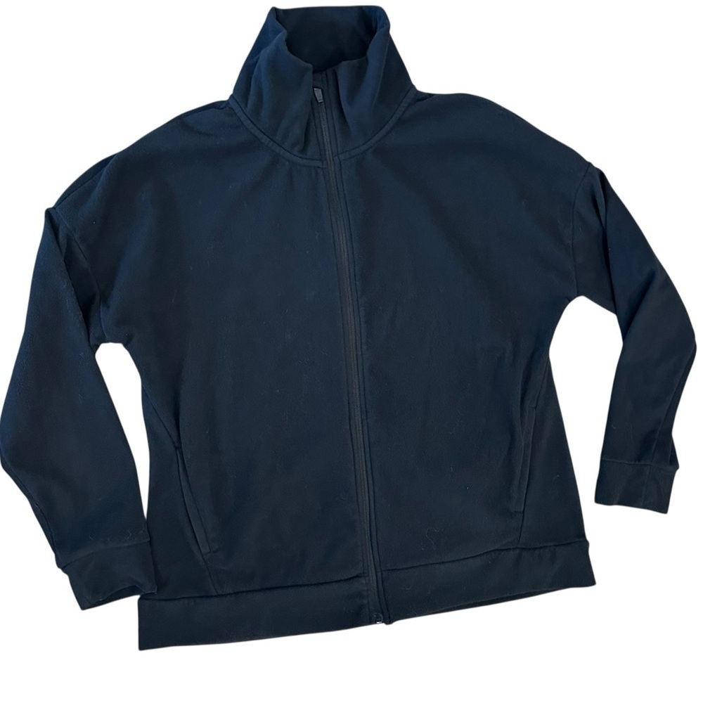 Women’s Mondetta Super Soft Fleece Zip Up Jacket Black Size XL - Picture 1 of 5